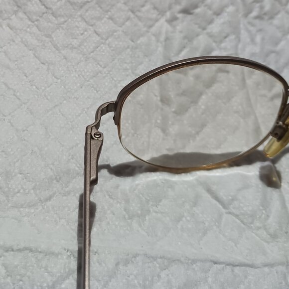 Vintage Emporio Armani Italy 080 1089 Eyeglasses Frames Champagne 49-21-135 - Picture 10 of 15